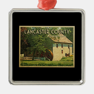 Lancaster County Pennsylvania Metal Ornament