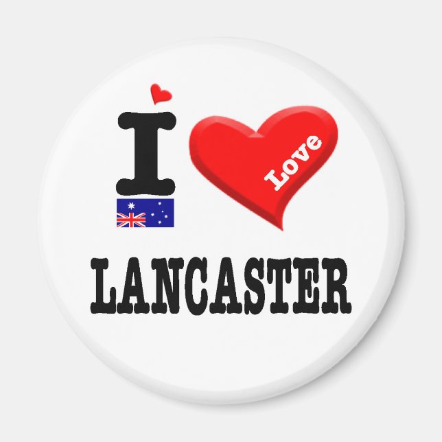 LANCASTER - I Love Magnet (Front)