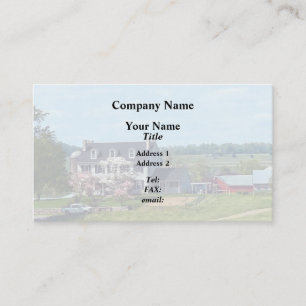 Lancaster PA - Family Farm In Spring Business Card