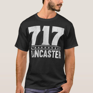 Lancaster Pennsylvania 717 Area Code T-Shirt