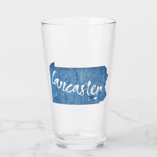 Lancaster Pennsylvania Wood Grain Glass (Front)