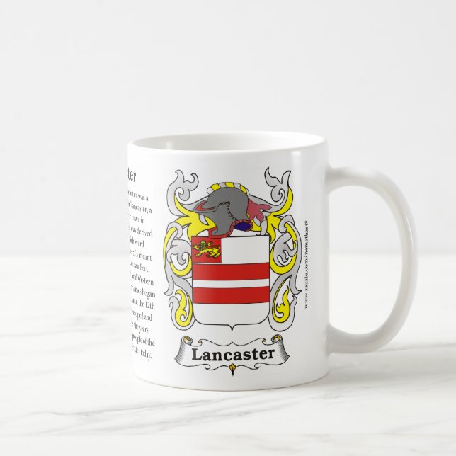 Lancaster, the History, the Meaning and the Crest Coffee Mug (Right)