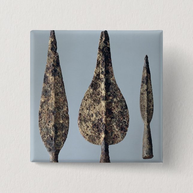Lance and Javelin Heads, 475-300 BC 15 Cm Square Badge (Front)