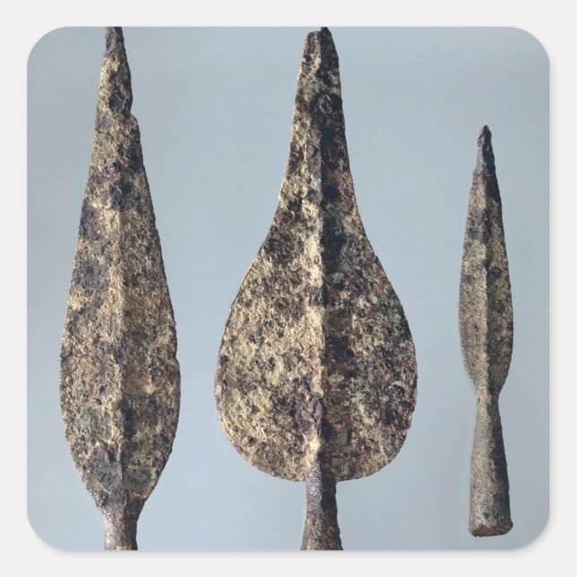 Lance and Javelin Heads, 475-300 BC Square Sticker (Front)