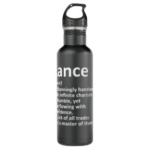 LANCE Definition Personalised Name Funny Birthday  710 Ml Water Bottle
