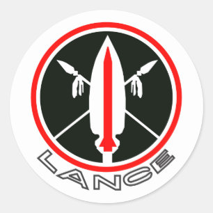 Lance Missile Classic Round Sticker