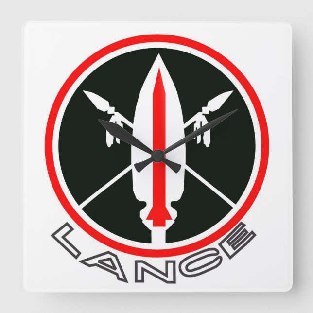 Lance missile wall clock (Front)