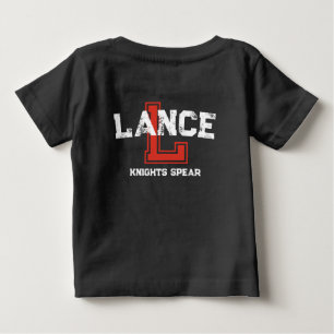 Lance name meaning sports L monogram red Baby T-Shirt