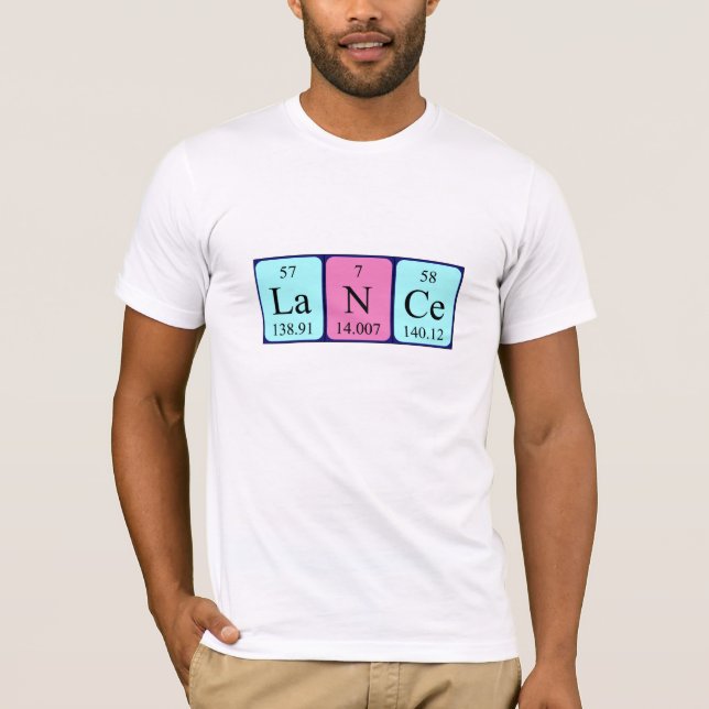 Lance periodic table name shirt (Front)