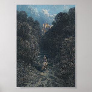 Lancelot Approaching the Castle of Astolat   Poster