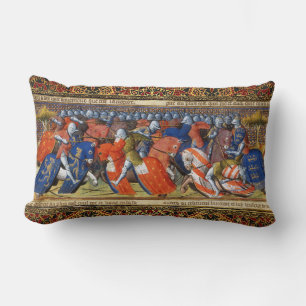 Lancelot of the Lake in the Tournament of Camelot  Lumbar Cushion