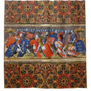 Lancelot of the Lake in the Tournament of Camelot  Shower Curtain