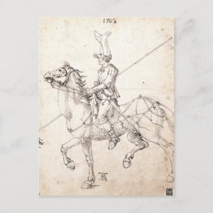 Lancer on Horseback by Albrecht Durer Postcard