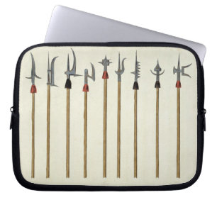 Lances, spears, halberds and partisanes, plate fro laptop sleeve