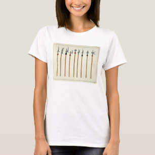 Lances, spears, halberds and partisanes, plate fro T-Shirt