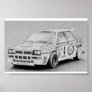 Lancia Delta Integrale Poster