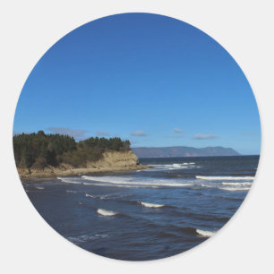 Land and Water Classic Round Sticker
