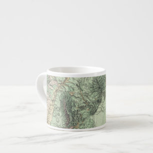 Land Classification Map of Central New Mexico Espresso Cup