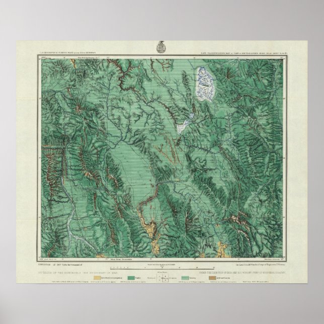 Land Classification Map of Idaho Poster (Front)