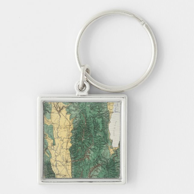 Land Classification Map of North Eastern Utah Key Ring (Front)