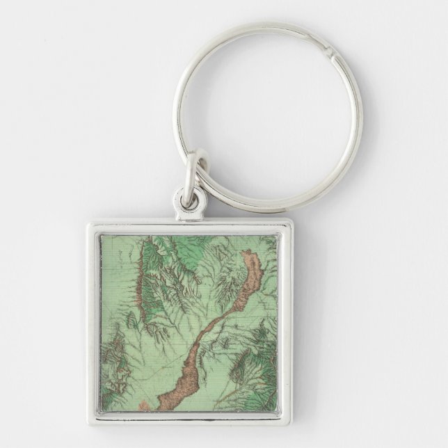 Land Classification Map of Southwestern New Mexico Key Ring (Front)