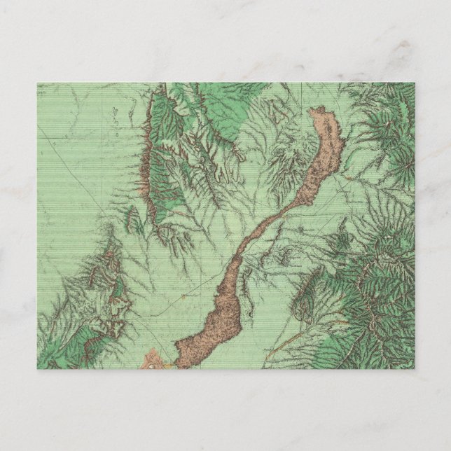 Land Classification Map of Southwestern New Mexico Postcard (Front)