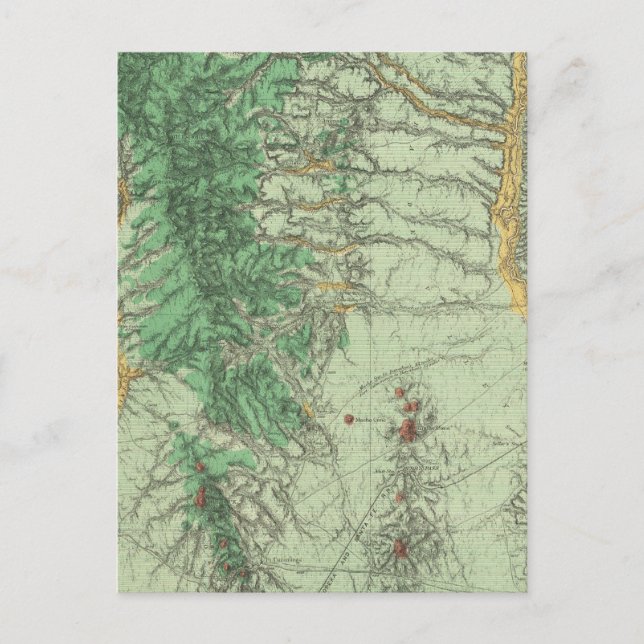 Land Classification Map of Southwestern New Mexico Postcard (Front)