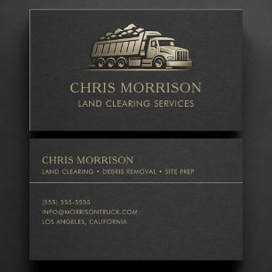 Land Clearing Services Professional Business Card