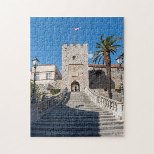 Land Gate in Korcula town - Dalmatia, Croatia Jigsaw Puzzle