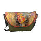 "land in peace" messenger bag