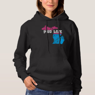 Land Map Us State Michigan Abortion Flag Choose Pr Hoodie