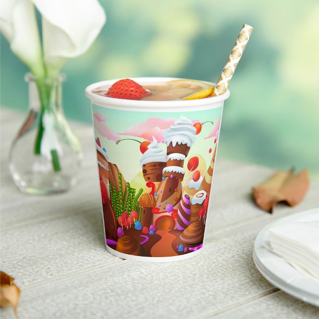 Land Of Chocolate Paper Cups (Creator Uploaded)