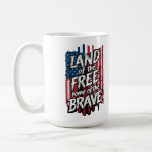 Land Of Free Home Of The Brave Coffee Mug