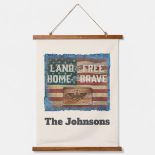 Land of Free - Personalized Hanging Wall Tapestry