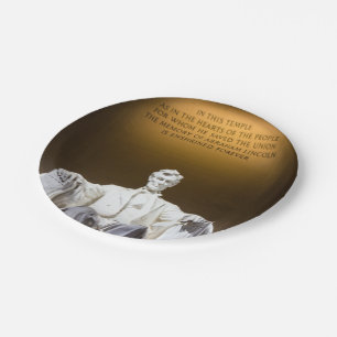 Land of Lincoln Paper Plate