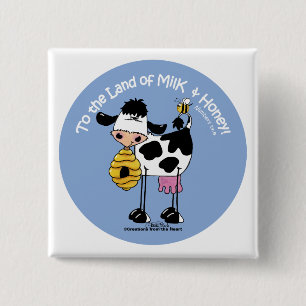 Land of Milk & Honey 15 Cm Square Badge
