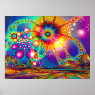 Land of Psychedelic Illuminations - Poster