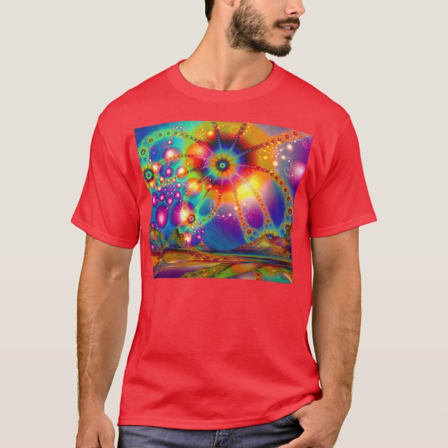 Land of psychedelic illuminations T-Shirt (Front)