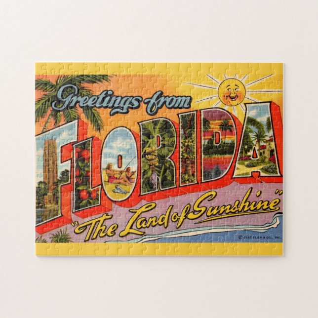 Land of Sunshine Greeting Jigsaw Puzzle (Horizontal)