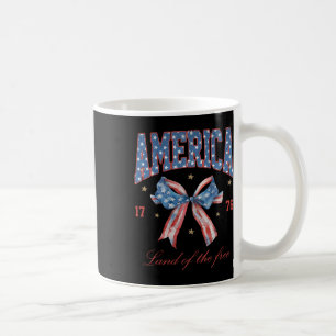 Land Of The Free 1776 Eagle 4th Of July Women Men Coffee Mug