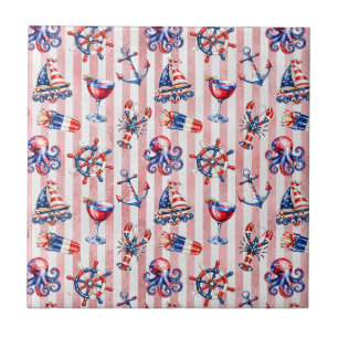 Land of the Free, 250 Years of Freedom Ceramic Tile