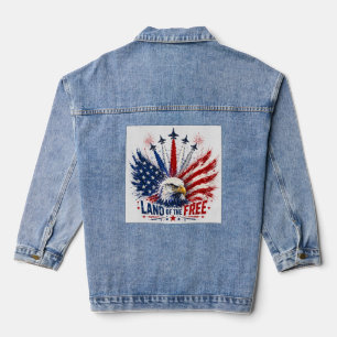 Land of the Free, 250 Years of Freedom Denim Jacket