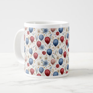 Land of the Free, 250 Years of Freedom Large Coffee Mug