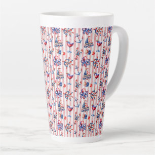 Land of the Free, 250 Years of Freedom Latte Mug