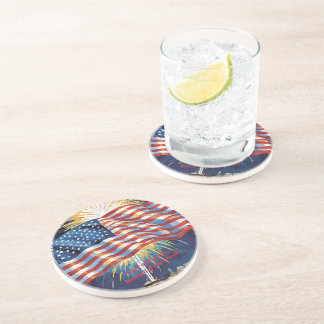 Land of the FREE... American Flag Coaster