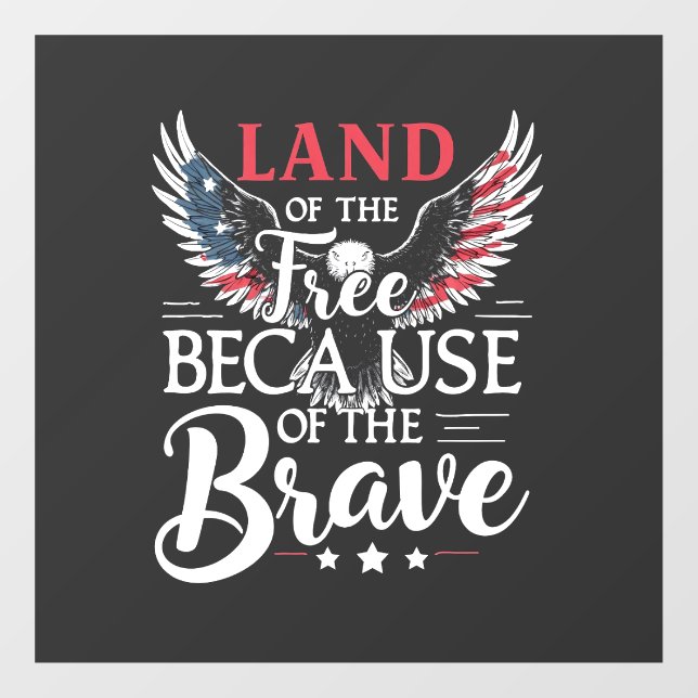 Land of The Free Because of The Brave Veteran's  (Sheet)