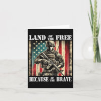 Land Of The Free Brave Military Veterans Day Memor