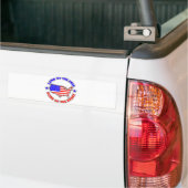 Land of the Free Bumper Sticker (On Truck)