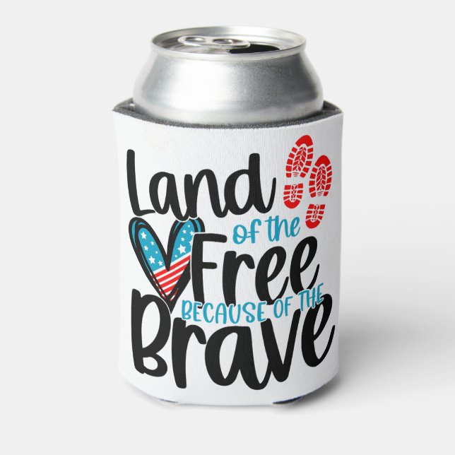 Land of the free  can cooler (Can Back)