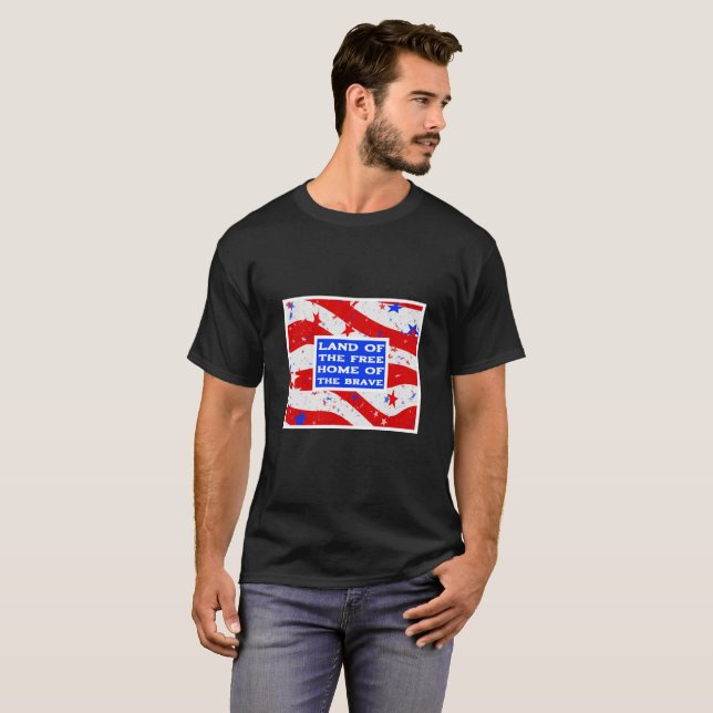 Land of the Free (dark) T-Shirt (Front Full)
